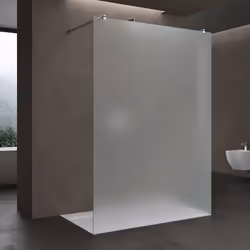 Sogood Paroi de Douche à Litalienne Opaque 120cm Pare-douche Verre de Sécurité 10mm 118x200 2 Stabilisateurs Bremen02VS