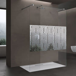 Sogood Paroi de Douche à Litalienne Transparent 100cm Pare-douche Verre de Sécurité 10mm 98x200 2 Stabilisateurs Bremen02DM