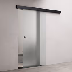 Sogood Porte Coulissante en Verre dIntérieur 1025x215cm Opaque Poignée Ronde Porte Glissante Amalfi 12H