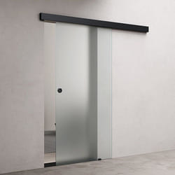 Sogood Porte Coulissante en Verre dIntérieur 1025x215cm Opaque Poignée Ronde Porte Glissante Amalfi 12H