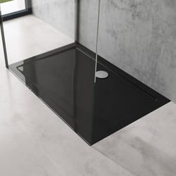 Sogood® Bac à Douche 80x120 Receveur de Douche Rectangulaire Noir Acrylique Faro2 80x120x4cm
