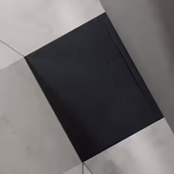 Receveur de Douche Ultra Plat Geoma07 - SO GOOD - Gris-Noir - 70x90x3 cm