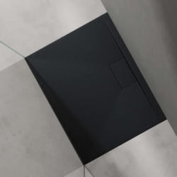 Receveur de Douche Ultra Plat Geoma07 - SO GOOD - Gris-Noir - 70x90x3 cm