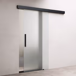 Sogood Porte Coulissante en Verre dIntérieur 775x205cm Opaque Poignée Barre Porte Glissante avec Amortisseur Amalfi 14