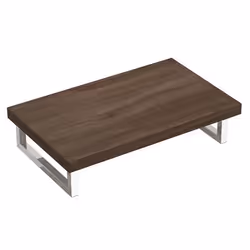 Sogood Plan de Vasque Marron 50x80cm Meuble sous Lavabo Plan Lave Mains avec 2 Supports en Inox