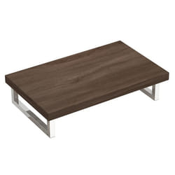 Sogood Plan de Vasque Marron 50x80cm Meuble sous Lavabo Plan Lave Mains avec 2 Supports en Inox
