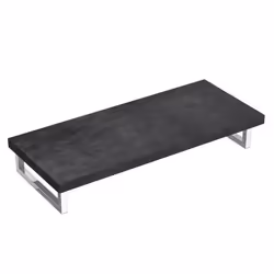 Sogood Plan de Vasque Gris 45x120cm Meuble sous Lavabo Anthracite Plan Lave Mains avec 2 Supports en INOX