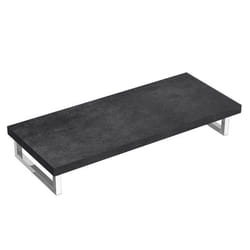 Sogood Plan de Vasque Gris 45x120cm Meuble sous Lavabo Anthracite Plan Lave Mains avec 2 Supports en INOX