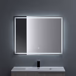 Description générale Le miroir LED Sogood allie design moderne et fonctionnalité pour améliorer votre quotidien. Avec des dim ...