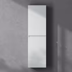 Sogood Meuble Colonne Salle de Bain Suspendu 35x20x120cm Colonne de Rangement Armoire Latérale Blanc Mat Design Verona