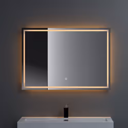 Glace éclairé antibuée pour salle de bains | Éclairage LED à basse consommation Miroir avec interupter tactile | Fonction mém ...