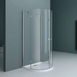Cabine de douche pare douche design 90x90x190cm Rav03K avec bac a douche et garniture d ecoulement (AL01) verre de securite de 8
