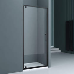 Doporro® Porte de Douche Pivotante pour Niche Paroi de Douche Transparente Verre de Sécurité avec Revêtement Anti-calaire Teramo61K 90x200cm Montage