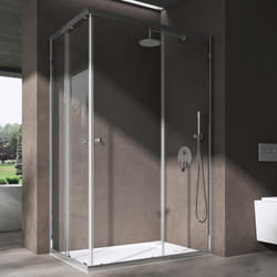 Sogood - doporro Cabine de Douche Transparent en Angle Paroi de Douche avec Portes Coulissantes Ravenna16K-Plus 70x120x190cm Montage Réversible avec