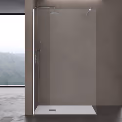 Sogood Paroi de Douche à Litalienne Transparent 80cm Pare-Douche Verre de Sécurité 8mm Bremen01K 80x200cm avec Stabilisateur