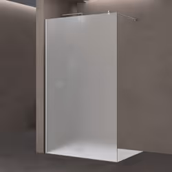 Paroi de douche à l'italienne sérigraphié opaque design Bremen02VS | Dimensions: 100x200cm (Largeur x Hauteur) Verre de sécur ...
