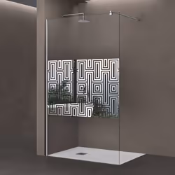 sogood Paroi de douche à litalienne Bremen02DM avec stabilisateur verre de sécurité 10mm revêtement NANO 120x200cm