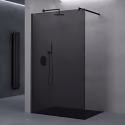 Paroi de douche à litalienne SO GOOD Bremen1VG 120x200 verre 8mm gris teinté
