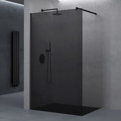 Paroi de douche à litalienne SO GOOD Bremen1VG 120x200 verre 8mm gris teinté