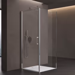 Cabine de douche design Ravenna36UK avec mécanisme de levage et d'abaissement Dimensions : 100x80x100 cm| en verre transparen ...