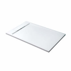 Receveur de douche Sogood Geoma04 en résine bac à douche plat blanc rectangulaire 80x140x4cm pour la salle de bain