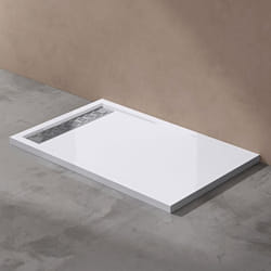 Bac a douche design Xetro04W blanc en acrylique 80x120x5cm