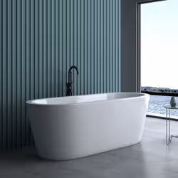 Vivez un bain en parfaite harmonie Baignoire design Vicenza511 À poser Mesures: Largeur : Env. 180cm; Profondeur : Env. 80cm; ...