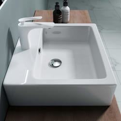 Lavabo vasque a poser ou monter au mur evier design Bruxelles712 535 x 46 x 135cm