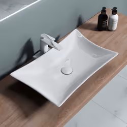 Lavabo vasque à poser blanc 565cm lave main Sogood Bruxelles891 565x42x10cm