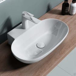 Lavabo vasque à poser ou monter au mur evier design Bruxelles899 56 x 395 x 125cm