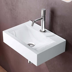 Lavabo vasque a poser ou monter au mur evier design Bruxelles-118C 45 x 305 x105 cm