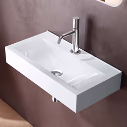 Lavabo vasque a poser ou monter au mur evier design Bruxelles-118G 615 x 315 x105cm
