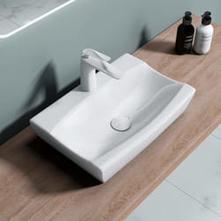 Lavabo vasque evier a poser design Bruxelles-152B 47 x 32 x 10cm