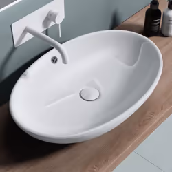 Lavabo vasque à poser blanc 63cm lave main Sogood Bruxelles306 63x41x15cm