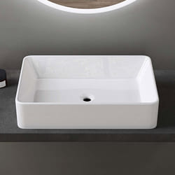 Lavabo vasque evier a poser design Bruxelles 105D larg x prof x haut 58 x 37 x 135cm
