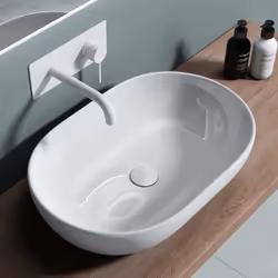 Lavabo vasque à poser blanc 60cm lave main Sogood Bruxelles322 60x40x15cm