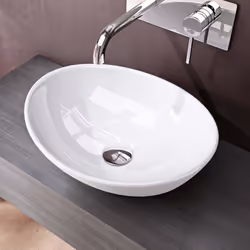 Lavabo vasque à poser blanc 41cm lave main Sogood Bruxelles205 42x34x145cm