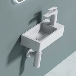 Sogood Lavabo vasque à suspendre à monter au mur evier design Bruxelles3053L 375x18x88 cm