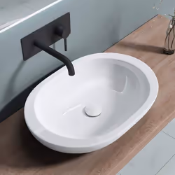 Sogood Lavabo vasque à poser blanc 60cm lave main Bruxelles5056 60x415x115cm