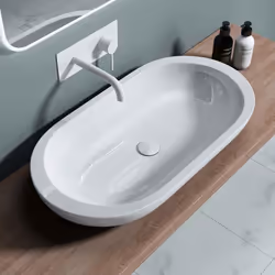 Lavabo vasque à poser blanc 80cm lave main Sogood Bruxelles5057 80x425x11.5cm