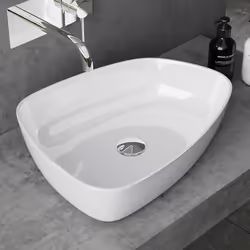 Lavabo vasque à poser blanc 51cm lave main Sogood Colossum-806 51x39x12cm