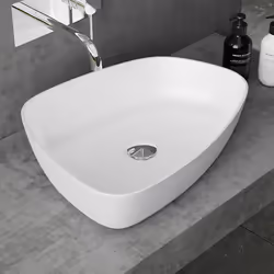 Lavabo vasque à poser blanc mat 51cm lave main Sogood Colossum-806M 51x39x12cm