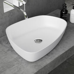 Lavabo vasque à poser blanc mat 51cm lave main Sogood Colossum-806M 51x39x12cm