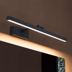 sogood Lampe pour miroir 14W LED Salle de Bain 180° Rotatif 630 Lumen 60cm Applique Noir Mat 4000K Design Strahlenschön