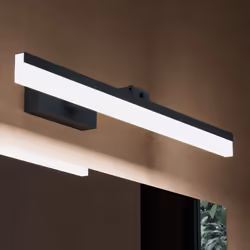 sogood Lampe pour miroir 14W LED Salle de Bain 180° Rotatif 1050 Lumen 60cm Applique Noir Mat Lumière Miroir 6000K Design Lux ...