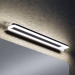 sogood Lampe pour miroir 9W LED Salle de Bain 910 Lumen 40cm Applique Mural Chrome Lumière Miroir 4000K Design SparkLuxe