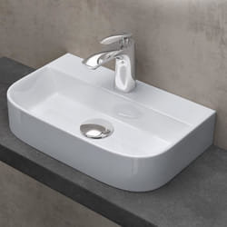 Sogood® Lavabo à Poser Vasque Suspendu en Céramique Lave Mains Rectangulaire pour Salle de Bain 38x235x8cm Brüssel003 Blanc