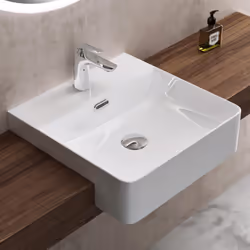 Lavabo à encastrer design doporro Brüssel702 Dimensions: 42,5x42,5x12,5cm Forme: Carré Couleur: Blanc Matériau: Céramique Lav ...
