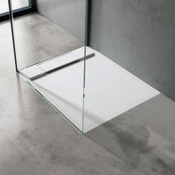 Sogood Receveur de Douche 4 cm Bac à Douche Rectangulaire en Solid Surface Blanc Mat Geoma04 70x90x4 cm