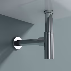 Siphon de lavabo en laiton chromé SOGOOD S05 - Design rond anti-rouille pour salle de bains